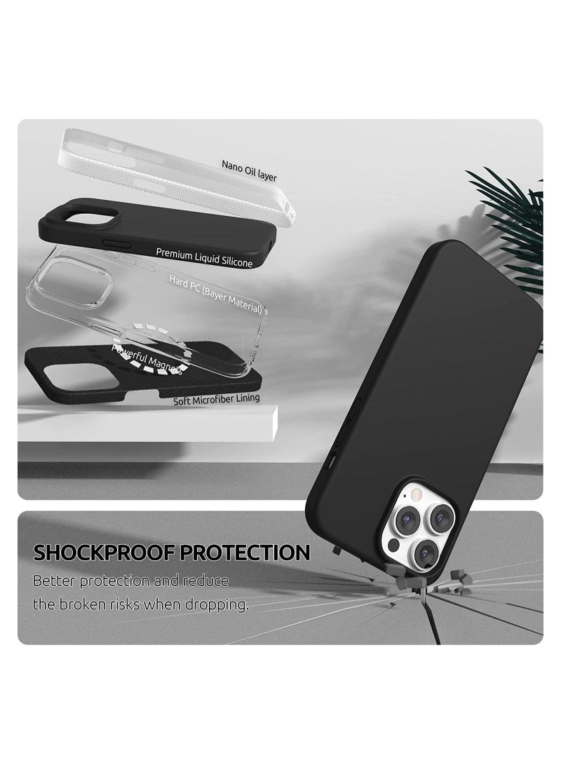 Magnetic Case Designed for iPhone 14 Pro Max Case 6.7 inch (2022), Compatible with MagSafe, Liquid Silicone Phone Case for iPhone 14 Pro Max - Image 4