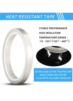 CMGTYYD Olefu Heat Resistant Temperature, Heat Tapes for Heat Press Heat Transfer Tape Sublimation Tape for Electronics Printing DIY Crafts on T-Shirt Fabrics, Masking, Protecting Circuit Board  - Image 2