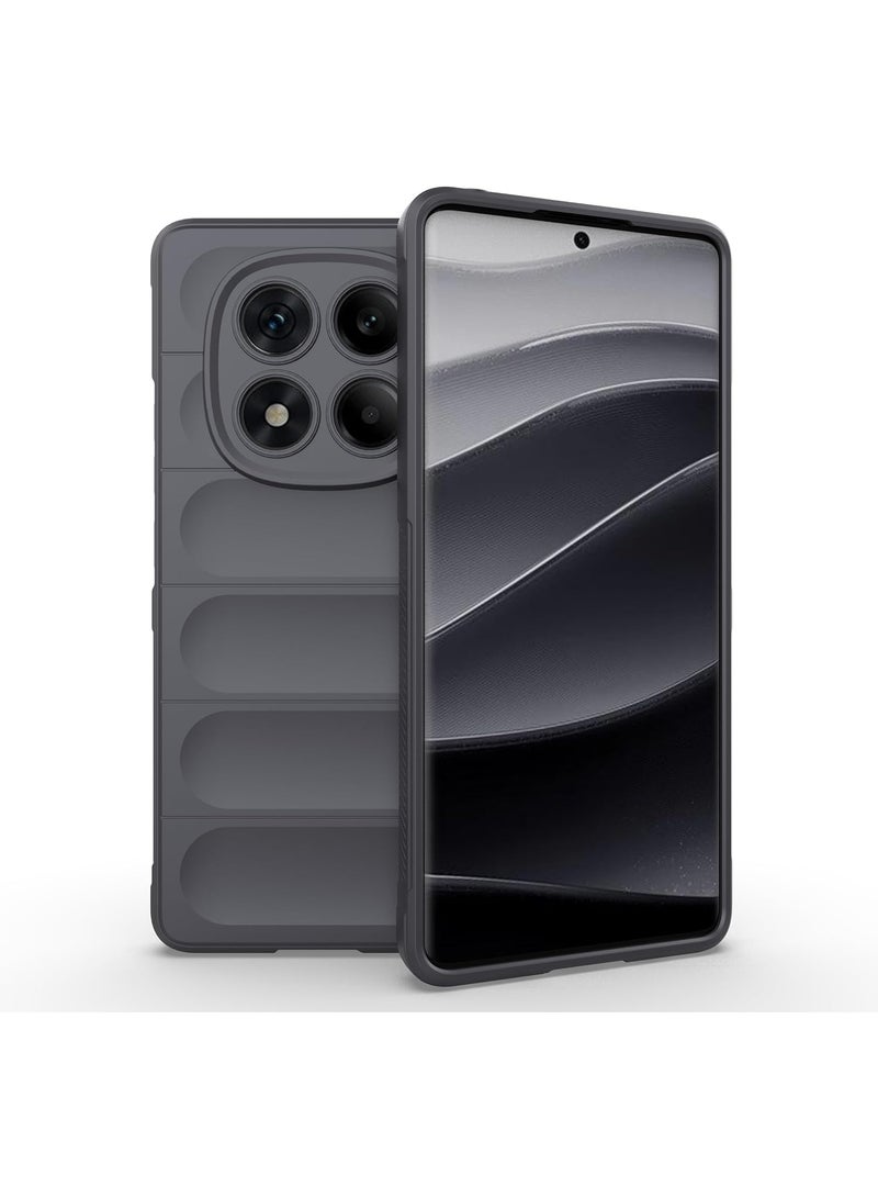 GOLDEN MASK Compatible With Xiaomi Redmi Note 14 Pro 4G Magic Case ShockProof (Dark Grey)