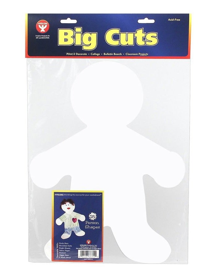 Hygloss Products Family Paper Cut-Outs – People Shapes - For Bulletin Boards, Art projects, Classroom and Decorating - 16 Inches Tall - 25 Count - Image 2
