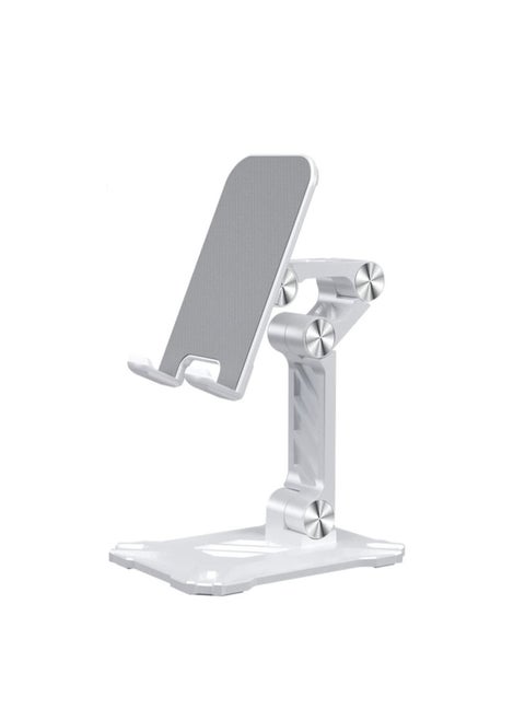 Phone Stand for Desk, Foldable Desktop Mobile Phone Stand Angle Height Adjustable, Office Phone Holder Cradle Dock Compatible with 4.7"-13" iPhone/Smartphone/iPad/Tablet