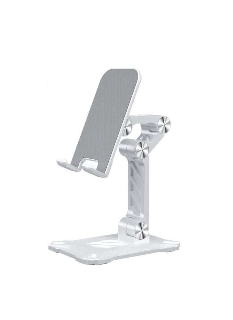 Excefore Phone Stand for Desk, Foldable Desktop Mobile Phone Stand Angle Height Adjustable, Office Phone Holder Cradle Dock Compatible with 4.7"-13" iPhone/Smartphone/iPad/Tablet  - Image 1