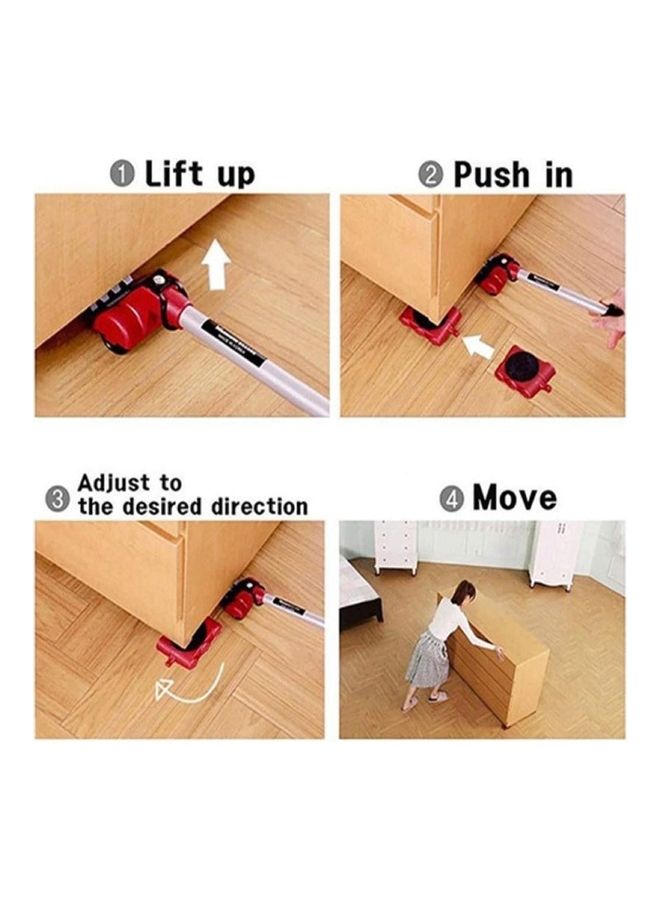 5-Piece Innova Portable Furniture Lifter And Mover Set Multicolour - Image 3
