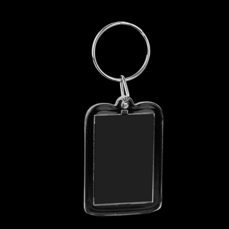 20PCS Photo Frame Keyring Transparent Hanging Photo Insert Keychains - Image 2