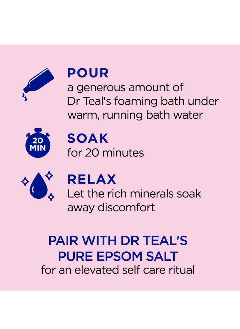 Dr Teal's Dr.Teal's Foaming Bath with Pure Epsom Salt Pomegranate & Black Currant 1000ML  - Image 5