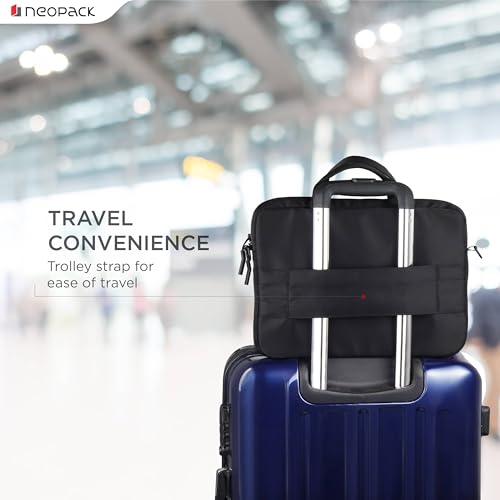 Neopack Sling Sleeve 14-Inch Laptop Bag Compatible with Upto 14.2" Magbooks and 13" Notebooks - HP, Dell Asus, Lenovo, Samsung, Toshiba, Compaq & More (Black) - Image 5