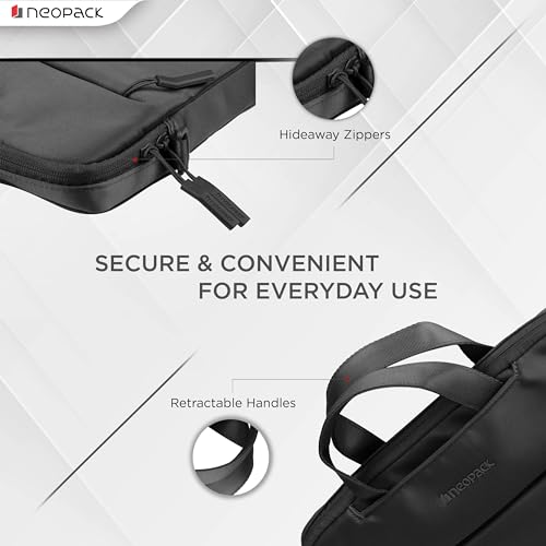Neopack Sling Sleeve 14-Inch Laptop Bag Compatible with Upto 14.2" Magbooks and 13" Notebooks - HP, Dell Asus, Lenovo, Samsung, Toshiba, Compaq & More (Black) - Image 3