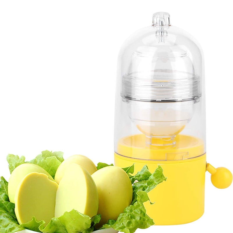 SHREESAMP SHREESAMP Egg Scrambler Shaker, Golden Maker Whisk Hand Powered Eggs Yolk White Mixer Kitchen Gadgets Shaker Spinner Cooking Utensil Pudding White Mixer Home Kitchen Gadgets  - Image 1