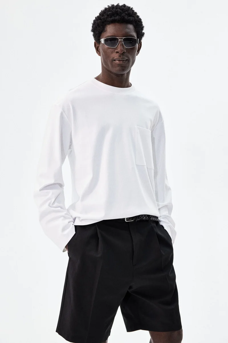 H&M Loose Fit Long-sleeved jersey top