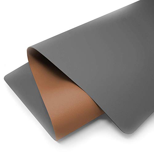 Vine Creations Leather Desk Pad - Large 44" x 22", Desk Protector, PU Leather, Brown - Image 3
