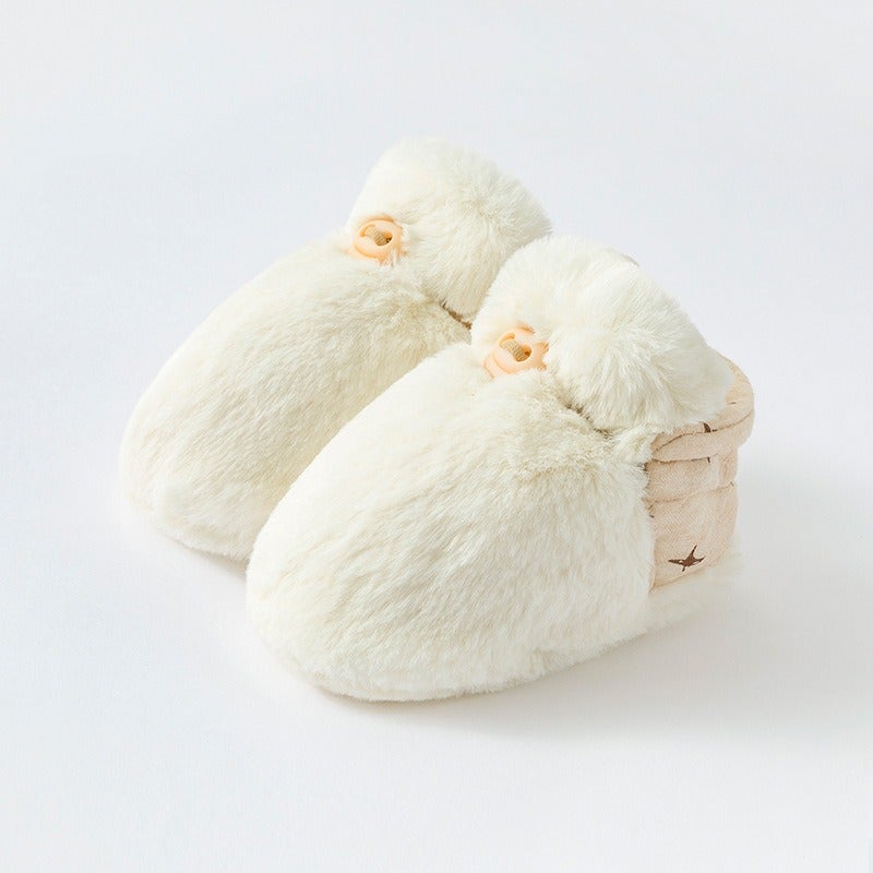 Zuo Zuo Mian Baby Winter Cotton Shoes for Toddlers, Newborn Warm Soft Sole Anti-Shedding Booties for Autumn and Winter - Image 1