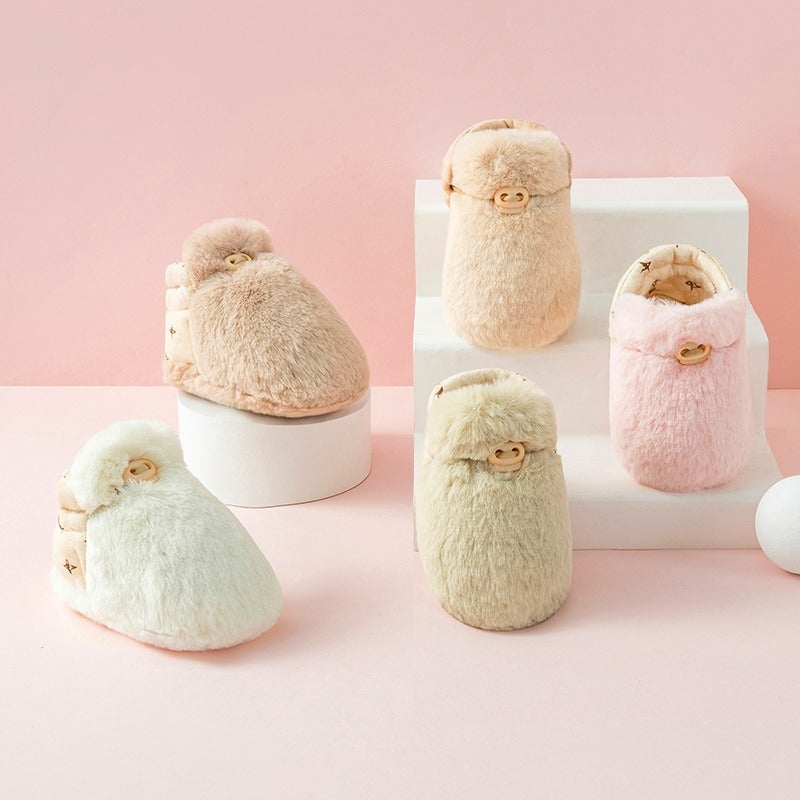 Zuo Zuo Mian Baby Winter Cotton Shoes for Toddlers, Newborn Warm Soft Sole Anti-Shedding Booties for Autumn and Winter - Image 2