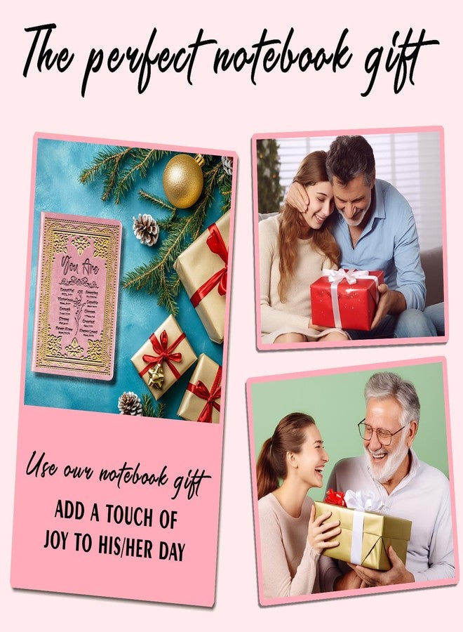 JOHSBYD Pink A5 Lined Leather Journal Notebook,Inspirational Christian Gifts Hardcover Executive Notebooks for Men Women,200 Pages 100 Gsm Thick Ruled Paper Daily Diary for School,Family ,Friends,Work (You - Image 4