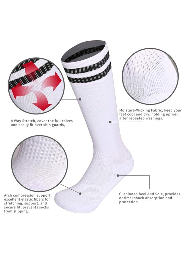 Generic 3-Pairs Athletic Soccer Socks | Anti-Slip Sports Socks for Football | Hockey Socks | Breathable Material | Men Sports Socks - Image 2