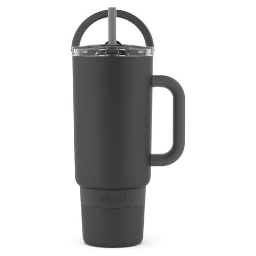 Ello Ello Port 40oz Tumbler with Carry Loop & Integrated Handle, Vacuum Insulated Stainless Steel Reusable Water Bottle,  - Image 2
