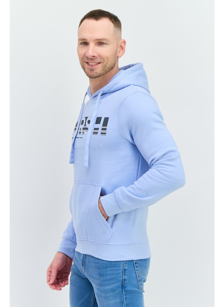 Men Hooded Brand Logo Long Sleeve Sweatshirt, Light Blue - pzsku/Z63249184DBA2F675BAC1Z/45/_/1737643028/2ed88213-007a-4f72-b16e-780c394dda24