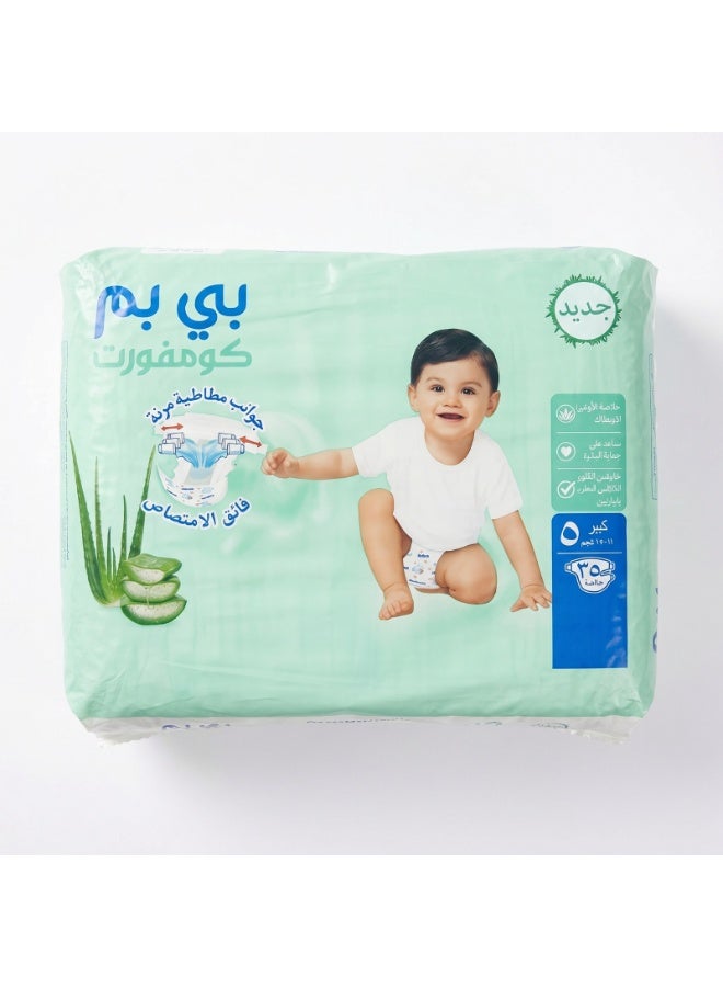 Bebem Baby diapers, elastic outer bands, super absorbent, size 5, 11-25 kg - 35 diapers - Image 1