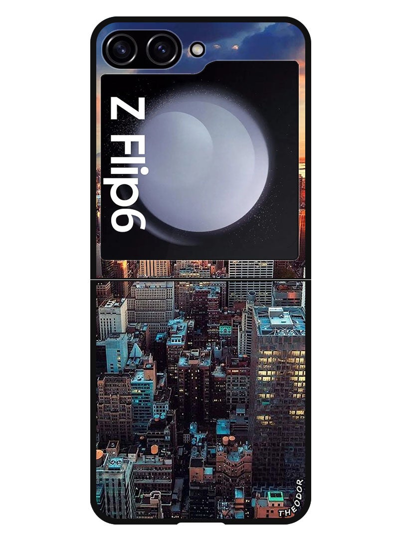 Theodor Protective Case Anti Scratch Shock Proof Bumper Cover For Samsung Galaxy Z Flip 6 Newyork City - Image 1