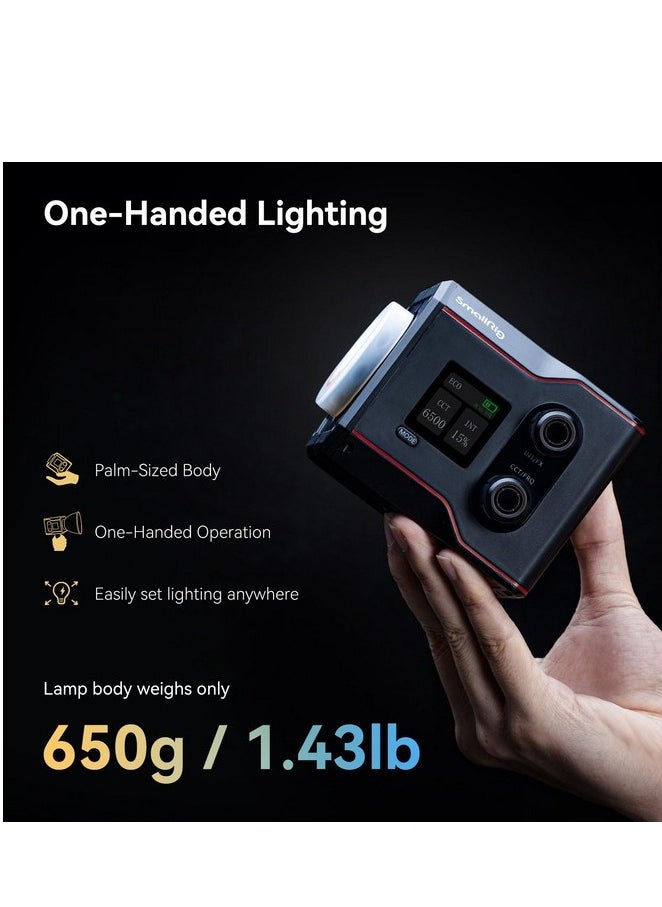 SMALLRIG - SmallRig 4376 RC 60B Portable COB LED Video Light - Image 1