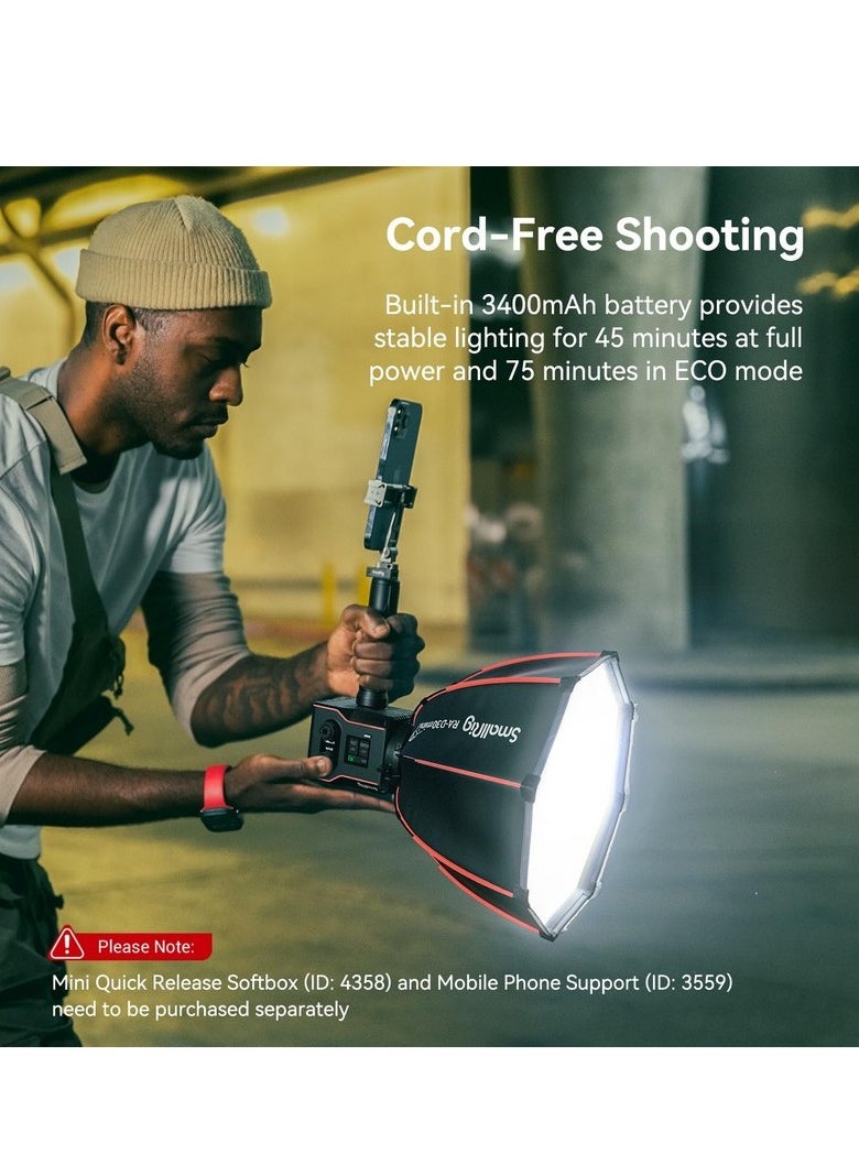 SMALLRIG - SmallRig 4376 RC 60B Portable COB LED Video Light - Image 1