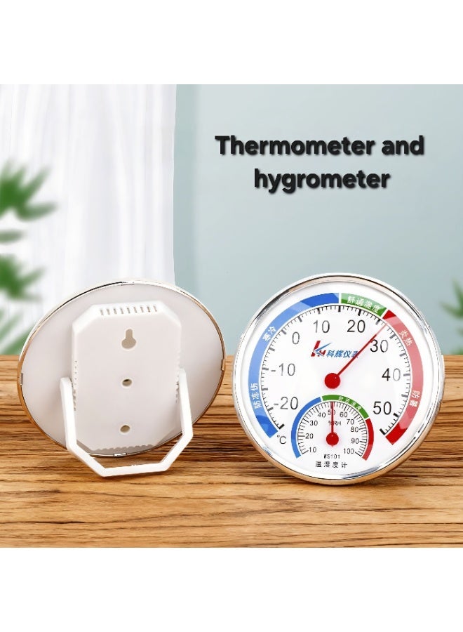 Precise Indoor/Outdoor Thermometer & Humidity Monitor – Large Analog Wall & Tabletop Dial – Weather Station for Home, Baby Room, Greenhouse & Office - Image 1