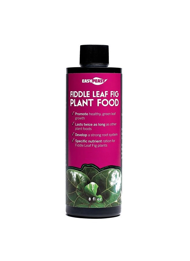 Easy Peasy Fiddle Leaf Fig Plant Food 6-2-4, Fast-Acting houseplant Fertilizer for Ficus Lyrata and Ficus Audrey, High Concentrate Balance Nutrient Plant Food  - Image 1