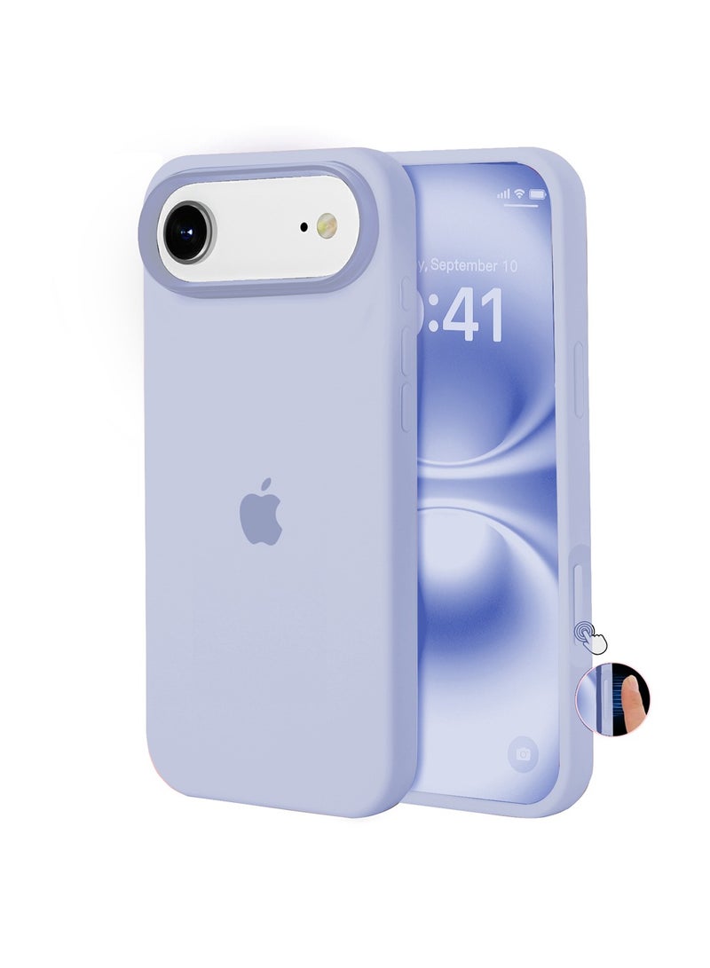 ULELAY iPhone Air Protective Case, Silicone Material, Shock-Resistant with Camera Lens Protection and Control Button Coverage, Anti-Shock Mobile Phone Protective Cover, Compatible with MagSafe Accessories, Light Lavender - Image 1