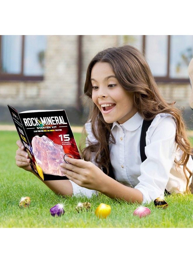 XX Toys Kids Rocks Collection 15Piece Rock Collections For Kids Cool Geology Gem Kit With Identification Sheet Gemstones Set Box With Learning Guide And Storage Case Educational Gift For Kids - Image 5