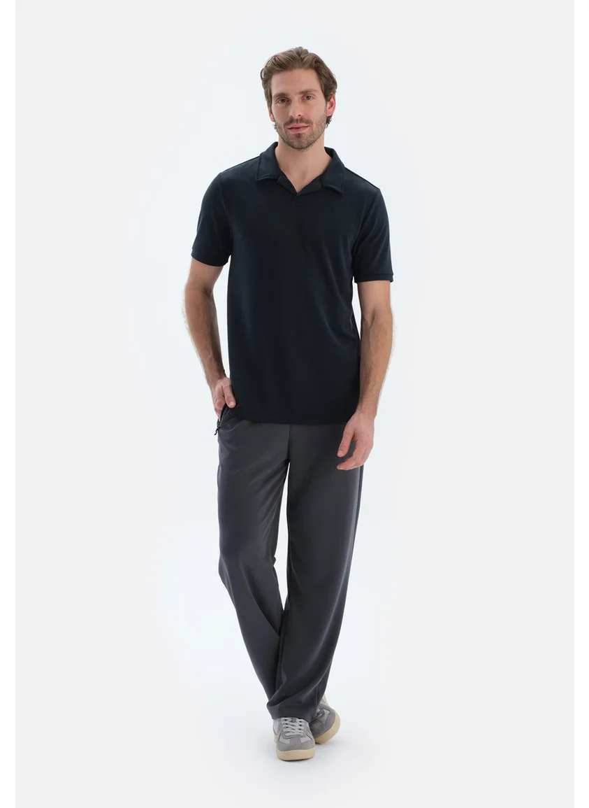 داجي Smoked Straight Leg Pocket Modal Trousers