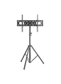 Sturdy Steel and Plastic Tilting TV Mount with Adjustable Portable Tripod Stand Black 188 x 62 x 50 cm FS08-46T
