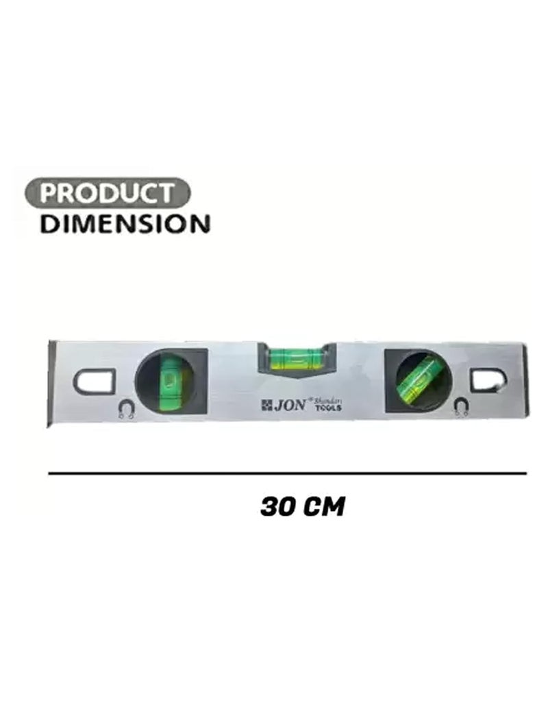 Coach & Pep 12inch water level Indicator/Aluminium scale Magnetic Carpenter's Level (30 cm) /Magnetic Carpenter's Level indicator for Home Renovation. - Image 2