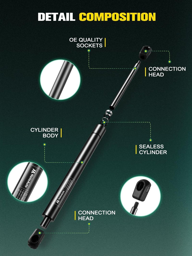 HelloAuto 14 Inch Gas Strut Shocks - Pack of 2 - Image 5