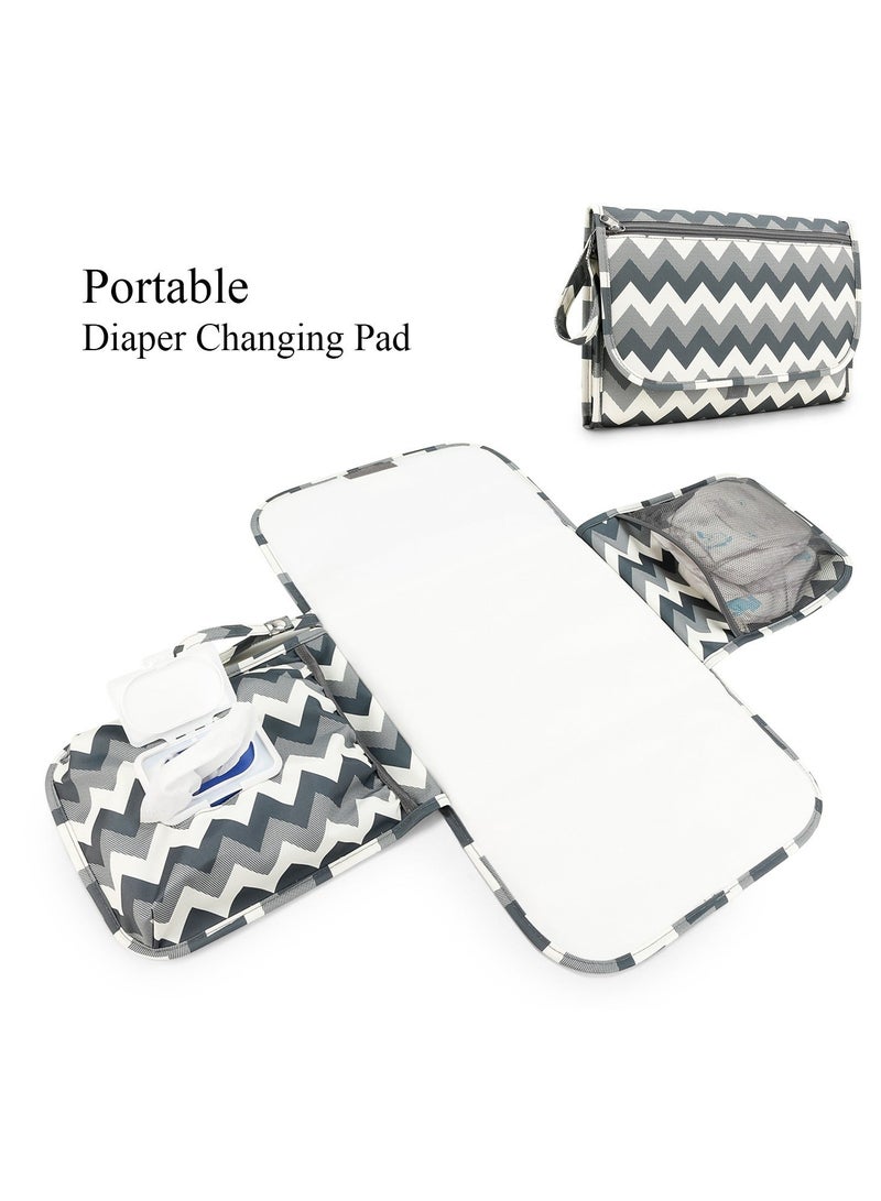 RedMapleTEK Foldable Diaper Bag for Going Out, Portable Baby Changing Pad - Image 1
