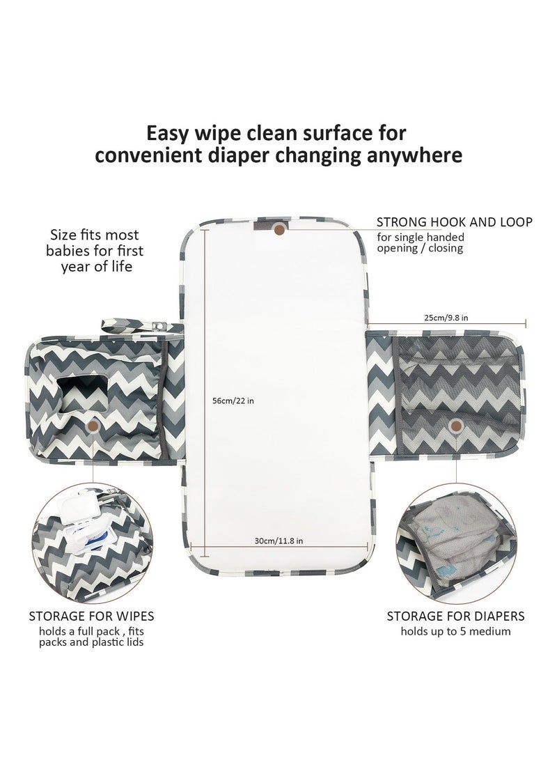 RedMapleTEK Foldable Diaper Bag for Going Out, Portable Baby Changing Pad - Image 3