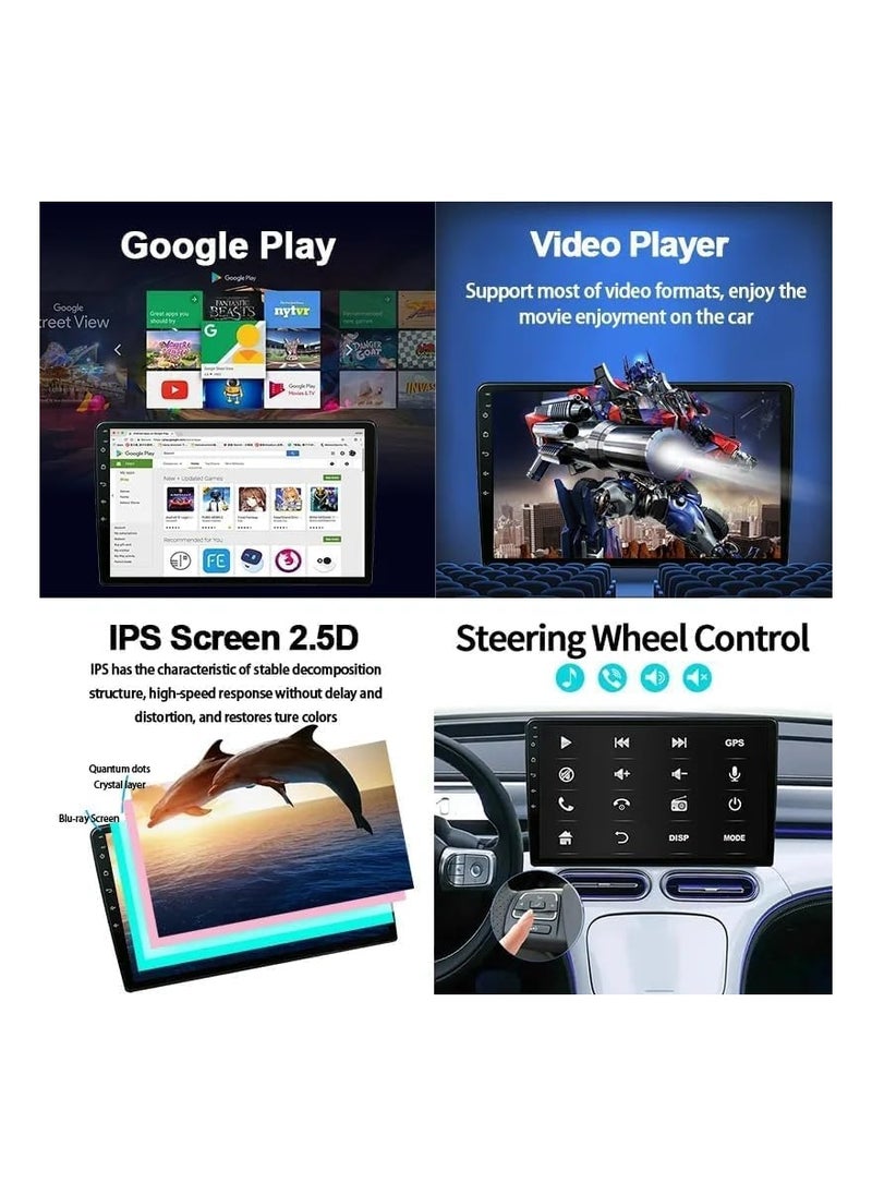 SHEZA STAR - Android Screen For Mitsubishi Outlander 2005 To 2013 4GB RAM 64GB Memory Support Apple Carplay Android Auto Full HD Touch Screen 9 Inch built In BT USB Radio WiFi Play Store Backup Camera included - Image 1