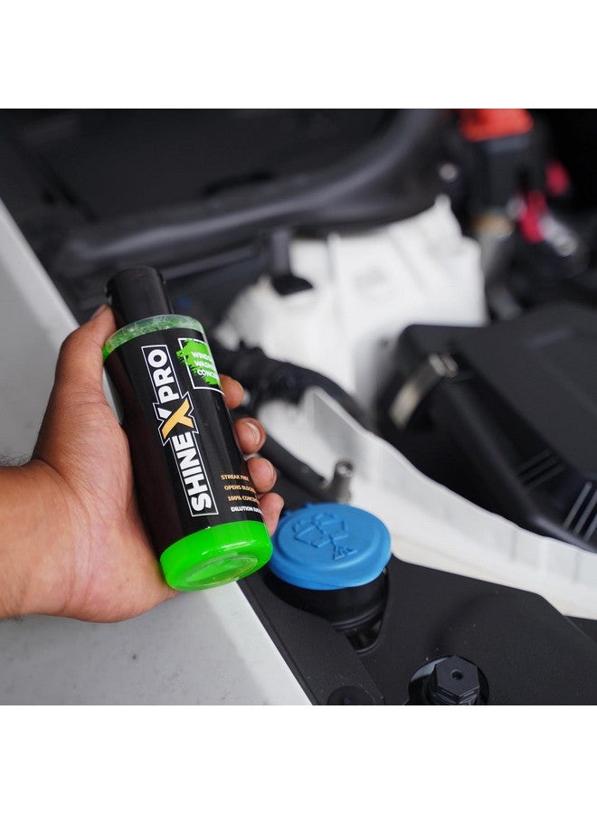 shinexpro ShineXPro 200mL Windshield Washer Fluid For Car - Car Windshield Cleaner Liquid In Concentrate Form (20mL Enough For 1L Tank) - Get A Streak Free Finish With Our Car Wiper Liquid  - Image 3
