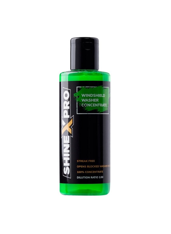 shinexpro ShineXPro 200mL Windshield Washer Fluid For Car - Car Windshield Cleaner Liquid In Concentrate Form (20mL Enough For 1L Tank) - Get A Streak Free Finish With Our Car Wiper Liquid  - Image 1