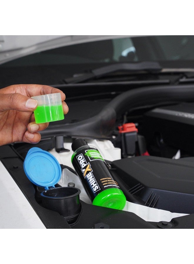 shinexpro ShineXPro 200mL Windshield Washer Fluid For Car - Car Windshield Cleaner Liquid In Concentrate Form (20mL Enough For 1L Tank) - Get A Streak Free Finish With Our Car Wiper Liquid  - Image 4