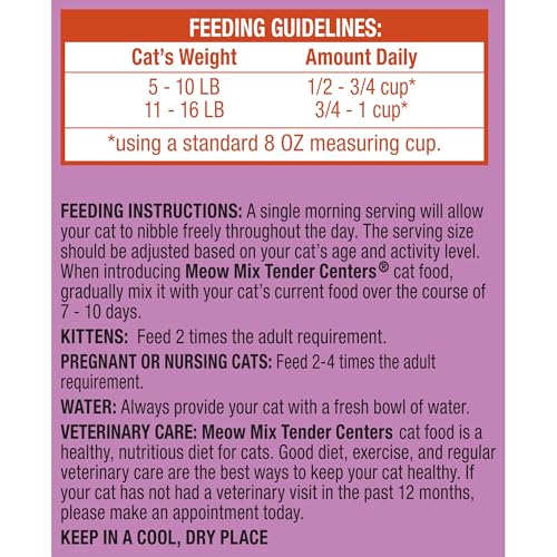 Meow Mix Tender Centers Basted Bites Chicken and Tuna Flavor, 3 Pound, Crunchy Outside Meaty Inside - Image 5