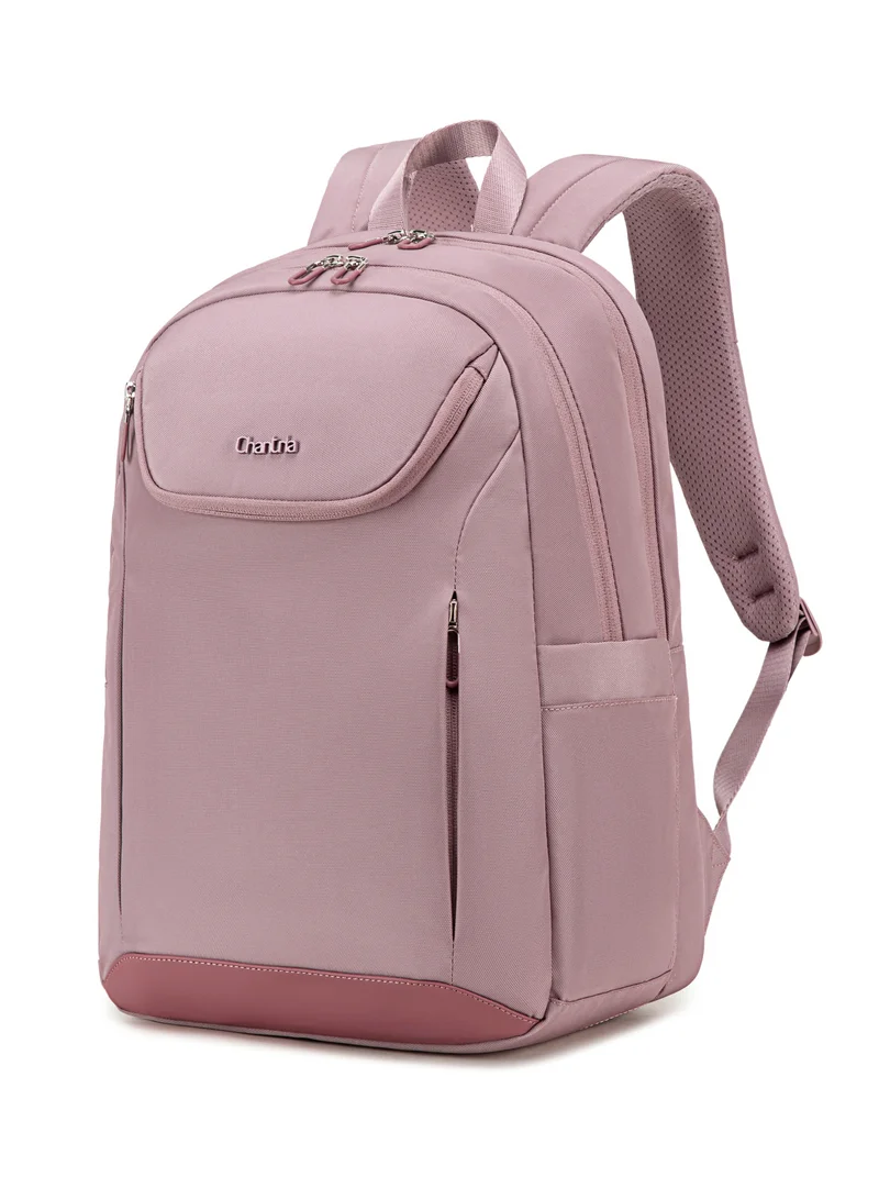 Premium Durable Lightweight Laptop Backpack for Women Water Resistant Multifunctional Daypack for Casual Office School Travel, CB00638-Pale Mauve