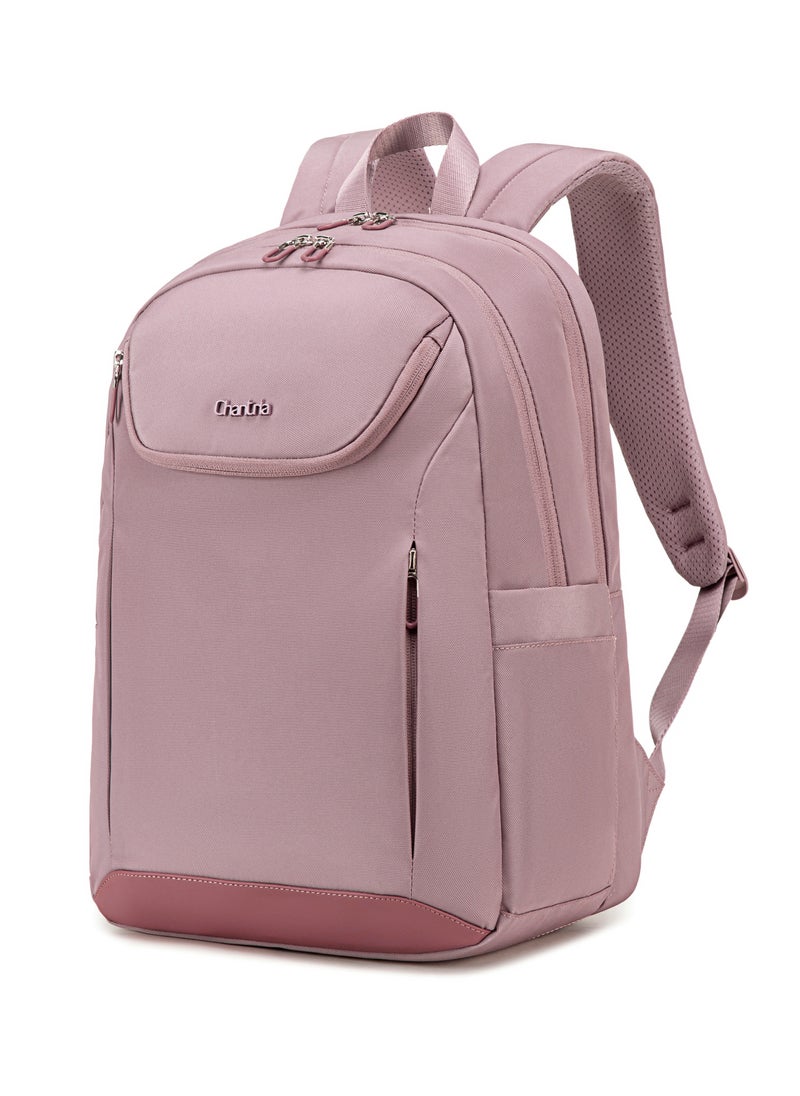 Chantria Premium Durable Lightweight Laptop Backpack for Women Water Resistant Multifunctional Daypack for Casual Office School Travel, CB00638-Pale Mauve  - Image 1