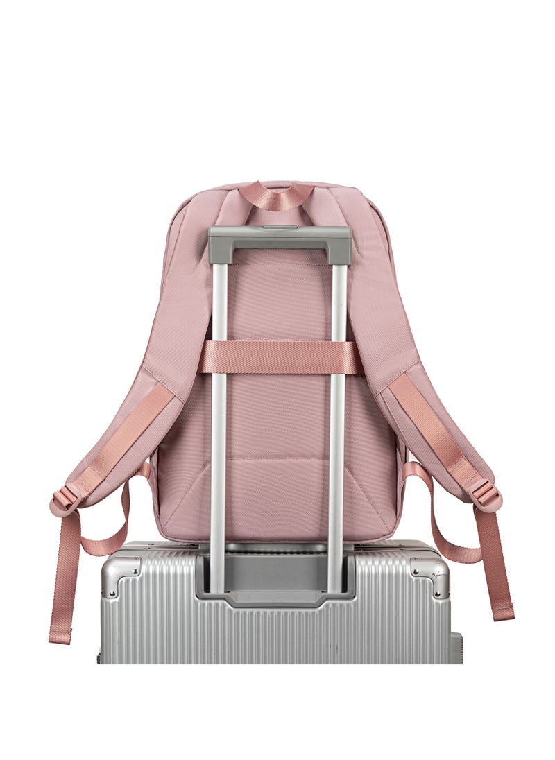 Chantria Premium Durable Lightweight Laptop Backpack for Women Water Resistant Multifunctional Daypack for Casual Office School Travel, CB00638-Pale Mauve  - Image 2