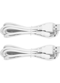Smays Charger Cord Replacement for Flawless Pedi Electronic Pedicure Tool  USB to DC Barrel Cable 5 ft 2Pack 
