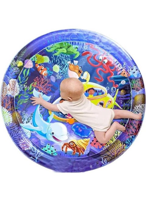 Mat Baby Water Mattress for Sleeping on Beach or Home Soft with Images and Figurines Baby Filling with Water from the Middle and Side High Quality Material