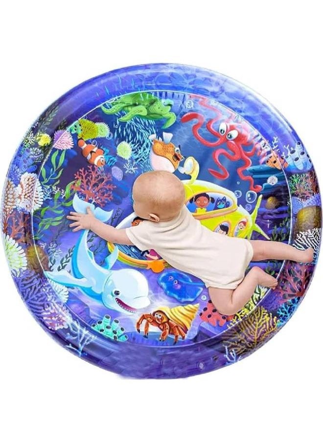 null - Mat Baby Water Mattress for Sleeping on Beach or Home Soft with Images and Figurines Baby Filling with Water from the Middle and Side High Quality Material - Image 1