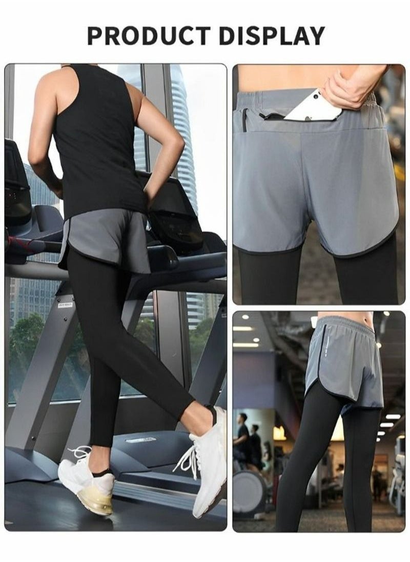 Generic - Leggings Slimming Booty Pants for Men,Workout Scrunch Squat Proof Tights,Fit Compression Baselayer Pants Running Tights Leggings with Phone Pocket - Image 1