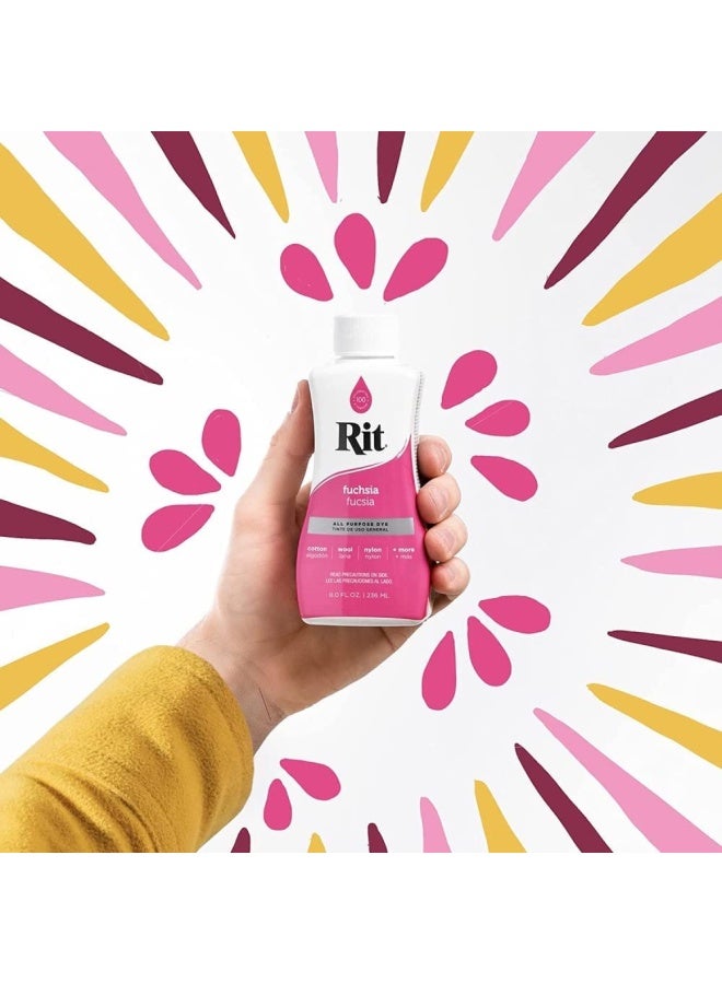 Rit Purpose Liquid Dye 236ml, Fuchsia - Image 3