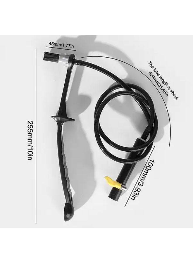 فرشاة تنظيف البخار للقهوة الموديل أ قابلة للتعديل لرأس تخمير آلة الإسبريسو مقبض طويل أداة الباريستا - Image 3