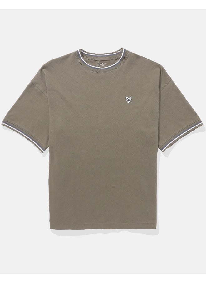 American Eagle - AE Flex Pique Oversized T-Shirt - Image 1