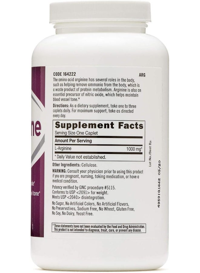 GNC L-Arginine Nutritional Supplement 1000Mg - Image 2
